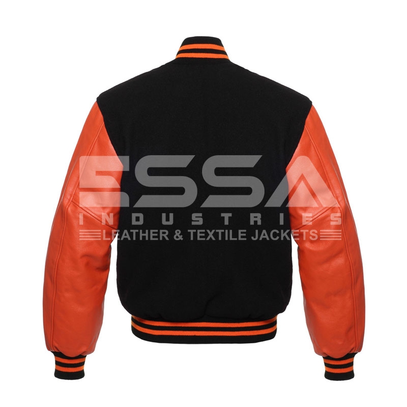 Men Letterman Jacket Back