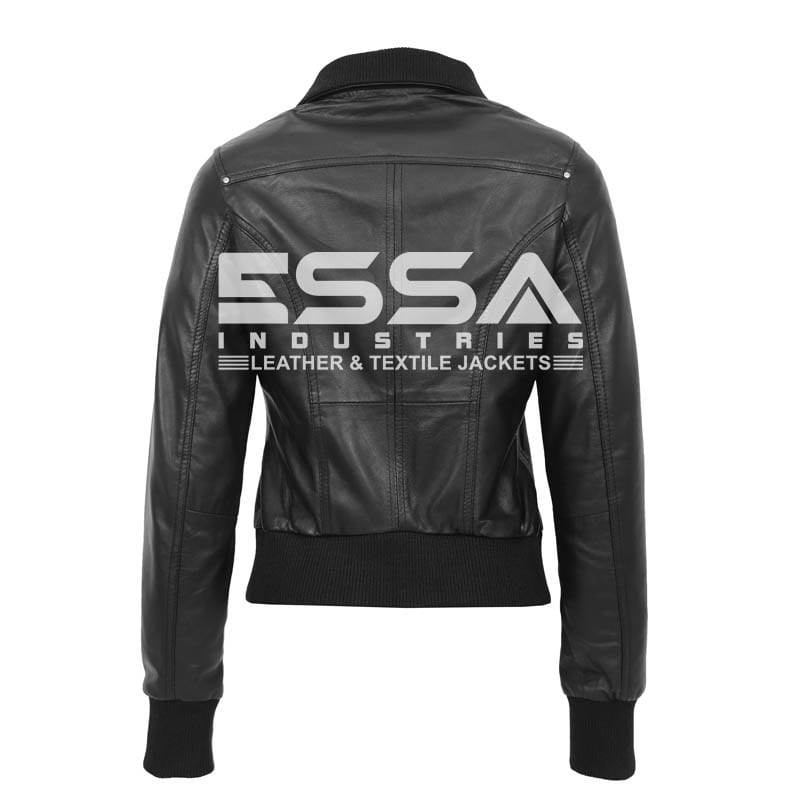 Women Bomber Jacket Back