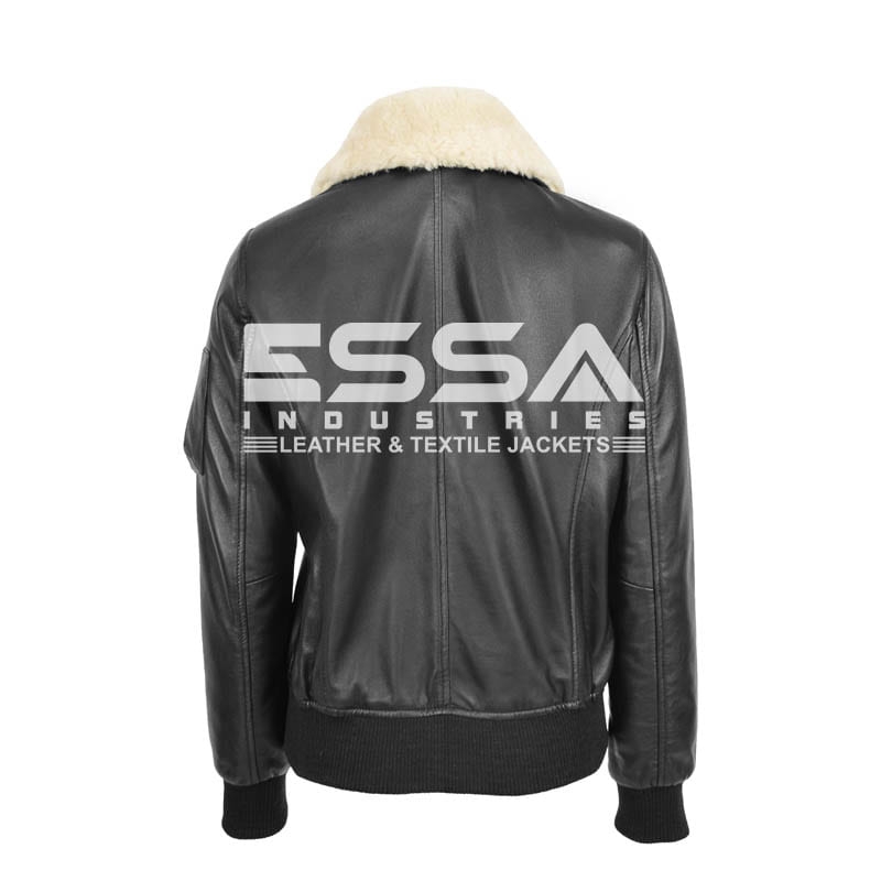 Women Bomber Jacket Back