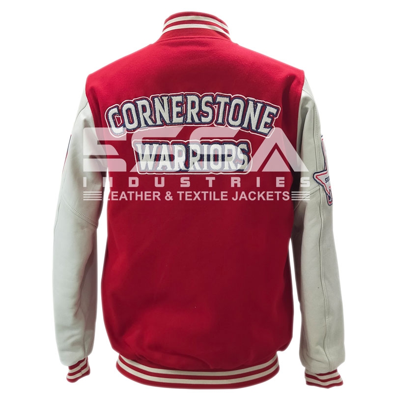 Men Letterman Jacket Back