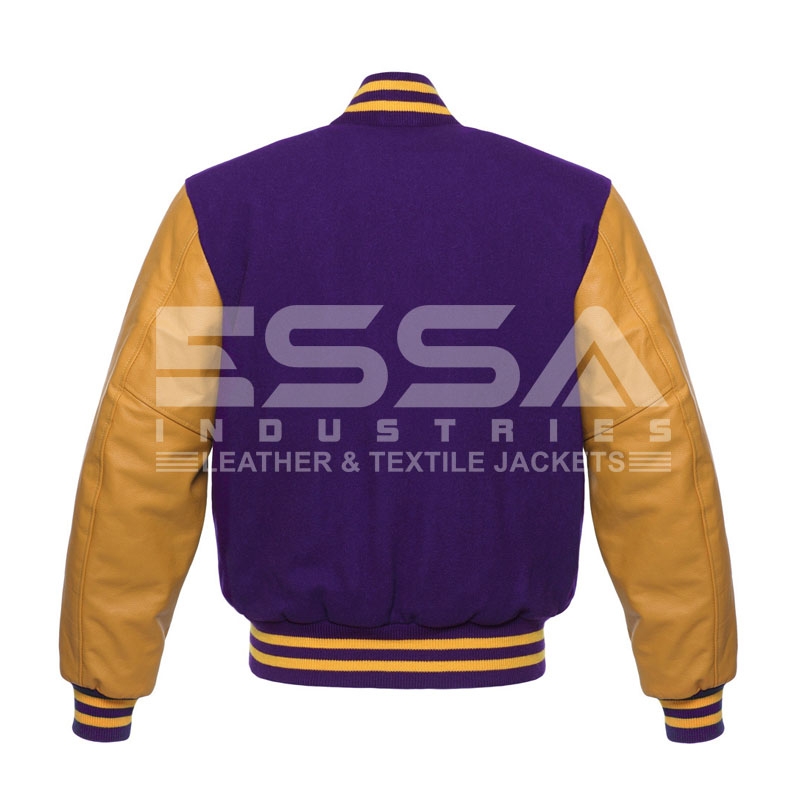 Men Letterman Jacket Back